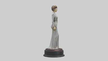 3D model Katharine Hepburn statue model VR / AR / low-poly
