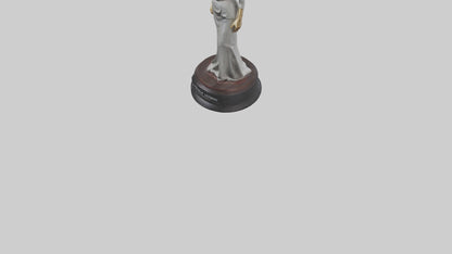 3D model Katharine Hepburn statue model VR / AR / low-poly