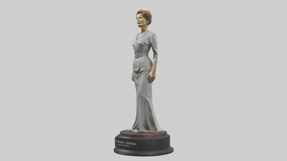 3D model Katharine Hepburn statue model VR / AR / low-poly