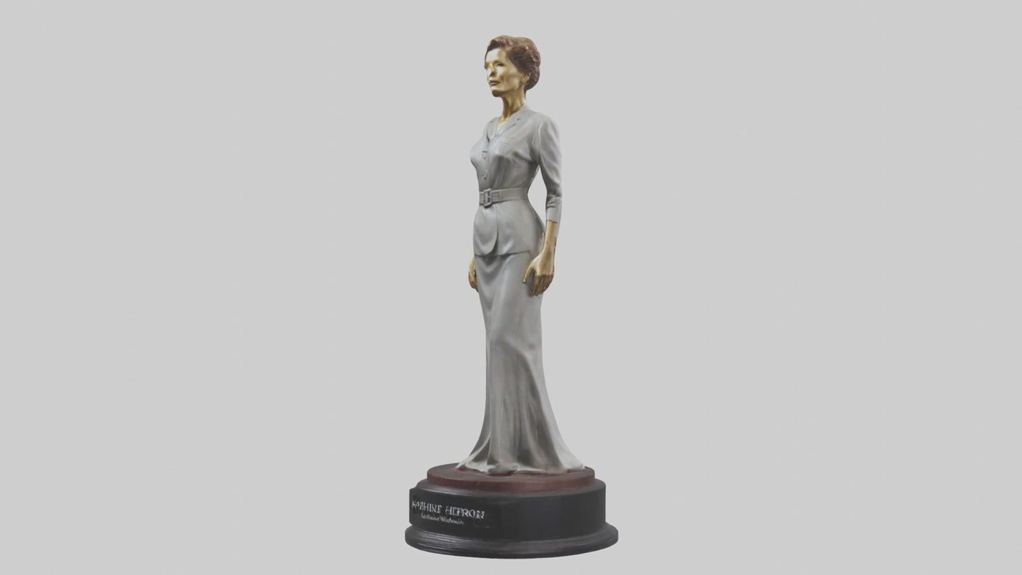 3D model Katharine Hepburn statue model VR / AR / low-poly