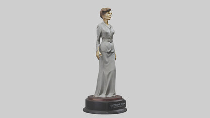 3D model Katharine Hepburn statue model VR / AR / low-poly