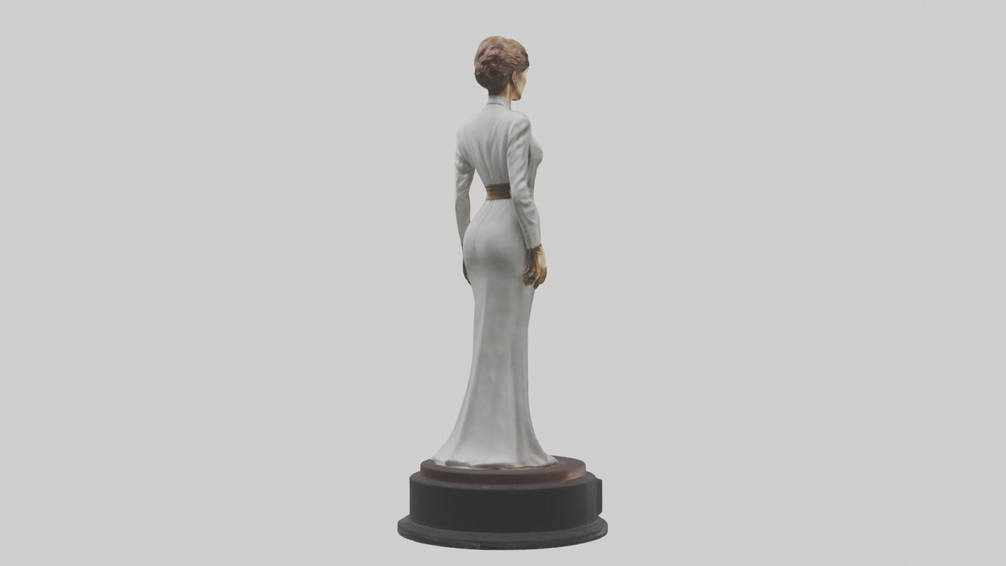 3D model Katharine Hepburn statue model VR / AR / low-poly
