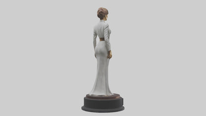 3D model Katharine Hepburn statue model VR / AR / low-poly