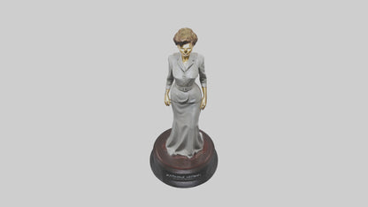 3D model Katharine Hepburn statue model VR / AR / low-poly