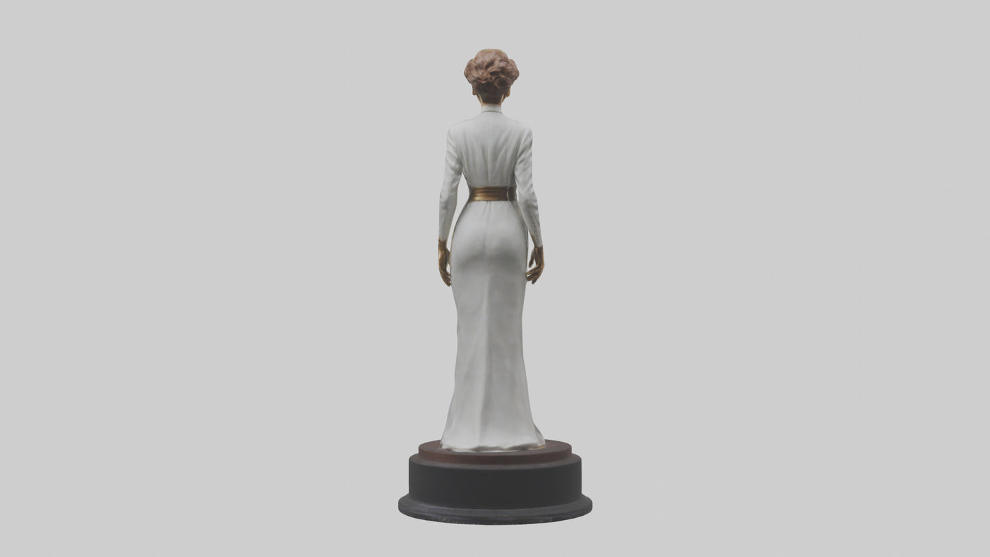 3D model Katharine Hepburn statue model VR / AR / low-poly