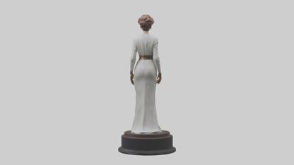 3D model Katharine Hepburn statue model VR / AR / low-poly
