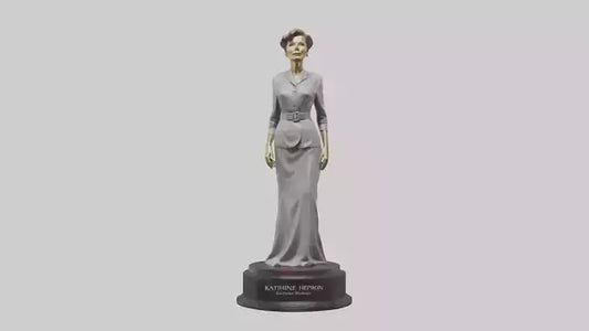 3D model Katharine Hepburn statue model VR / AR / low-poly