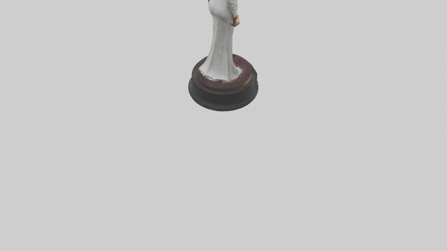 3D model Katharine Hepburn statue model VR / AR / low-poly