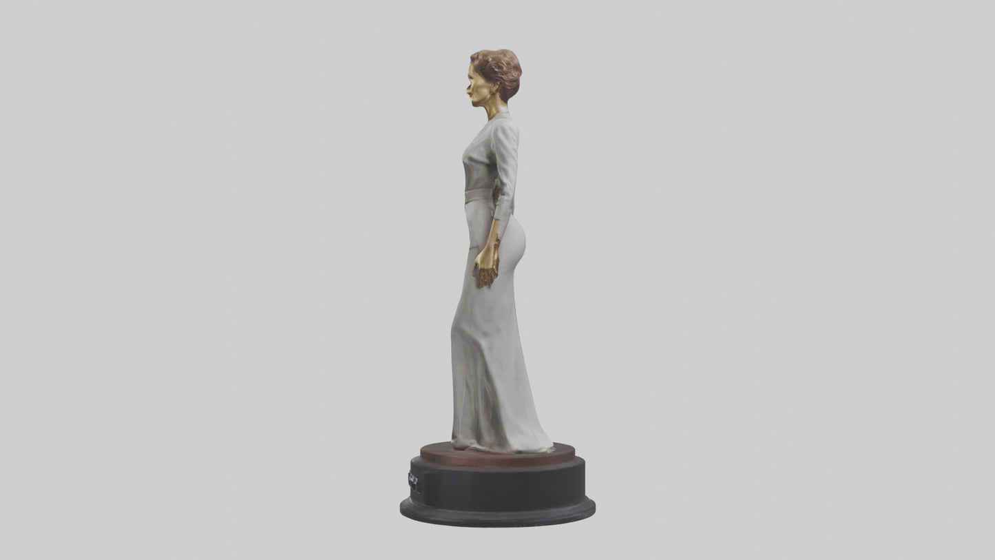 3D model Katharine Hepburn statue model VR / AR / low-poly
