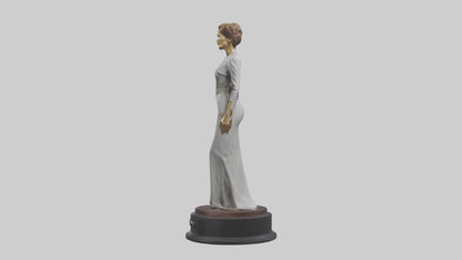 3D model Katharine Hepburn statue model VR / AR / low-poly