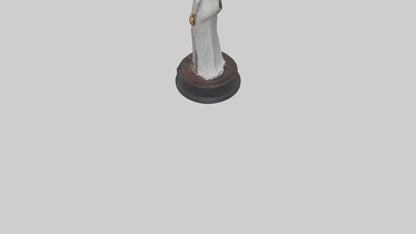 3D model Katharine Hepburn statue model VR / AR / low-poly