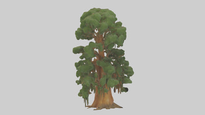 3D model Kauri tree model VR / AR / low-poly