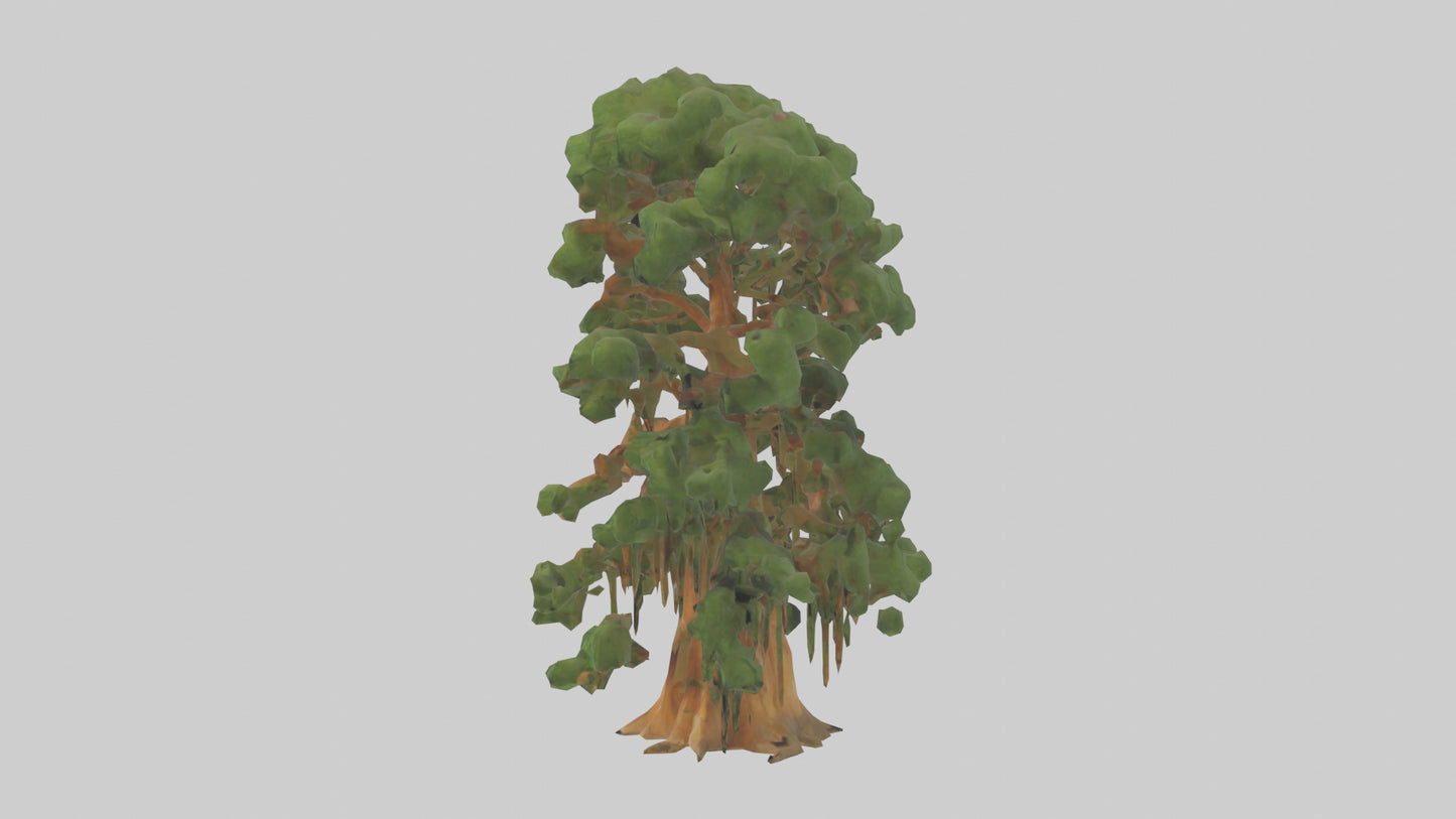 3D model Kauri tree model VR / AR / low-poly