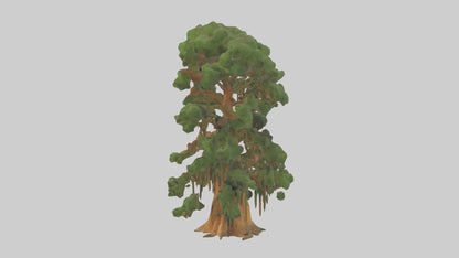 3D model Kauri tree model VR / AR / low-poly