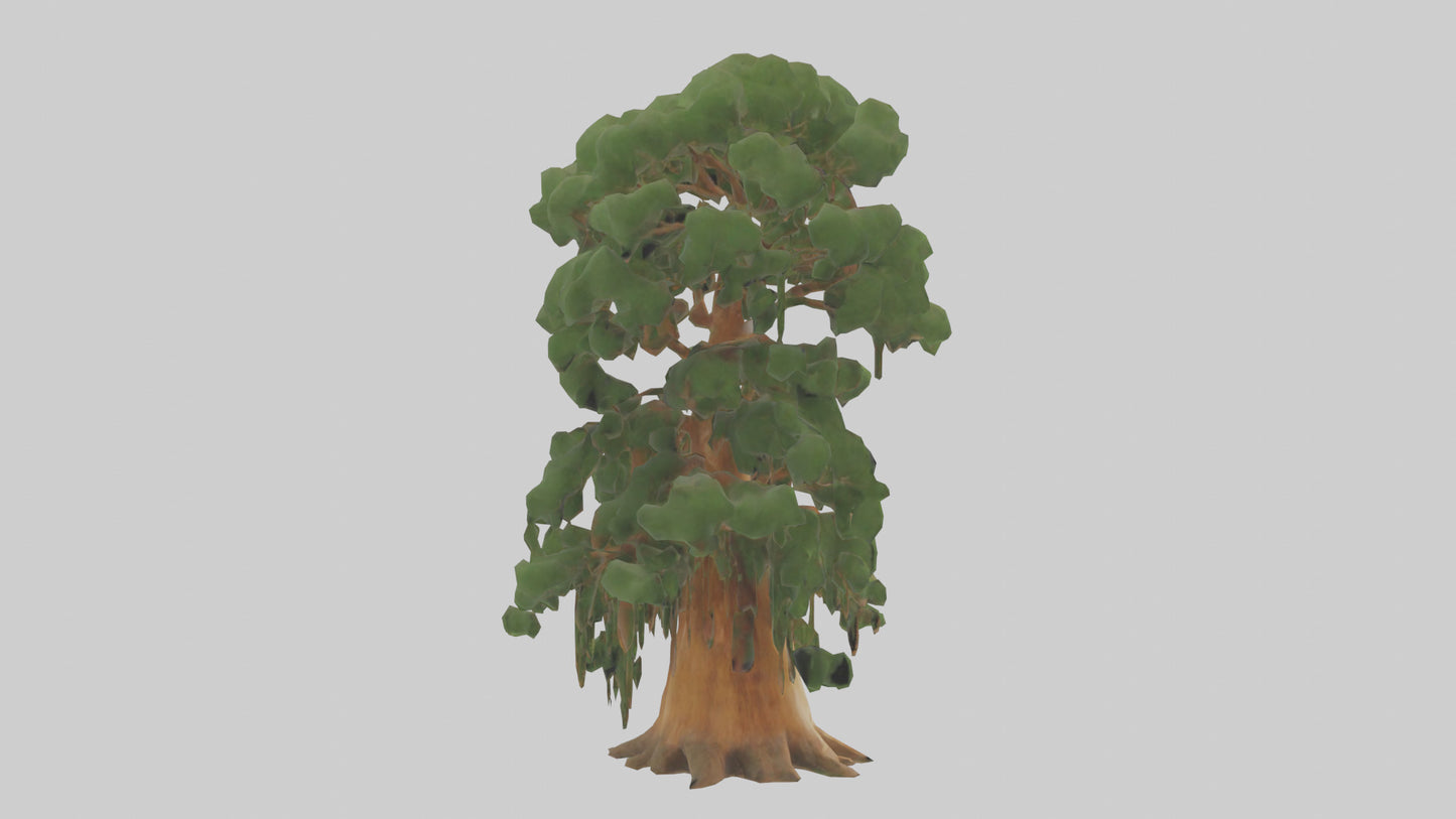 3D model Kauri tree model VR / AR / low-poly