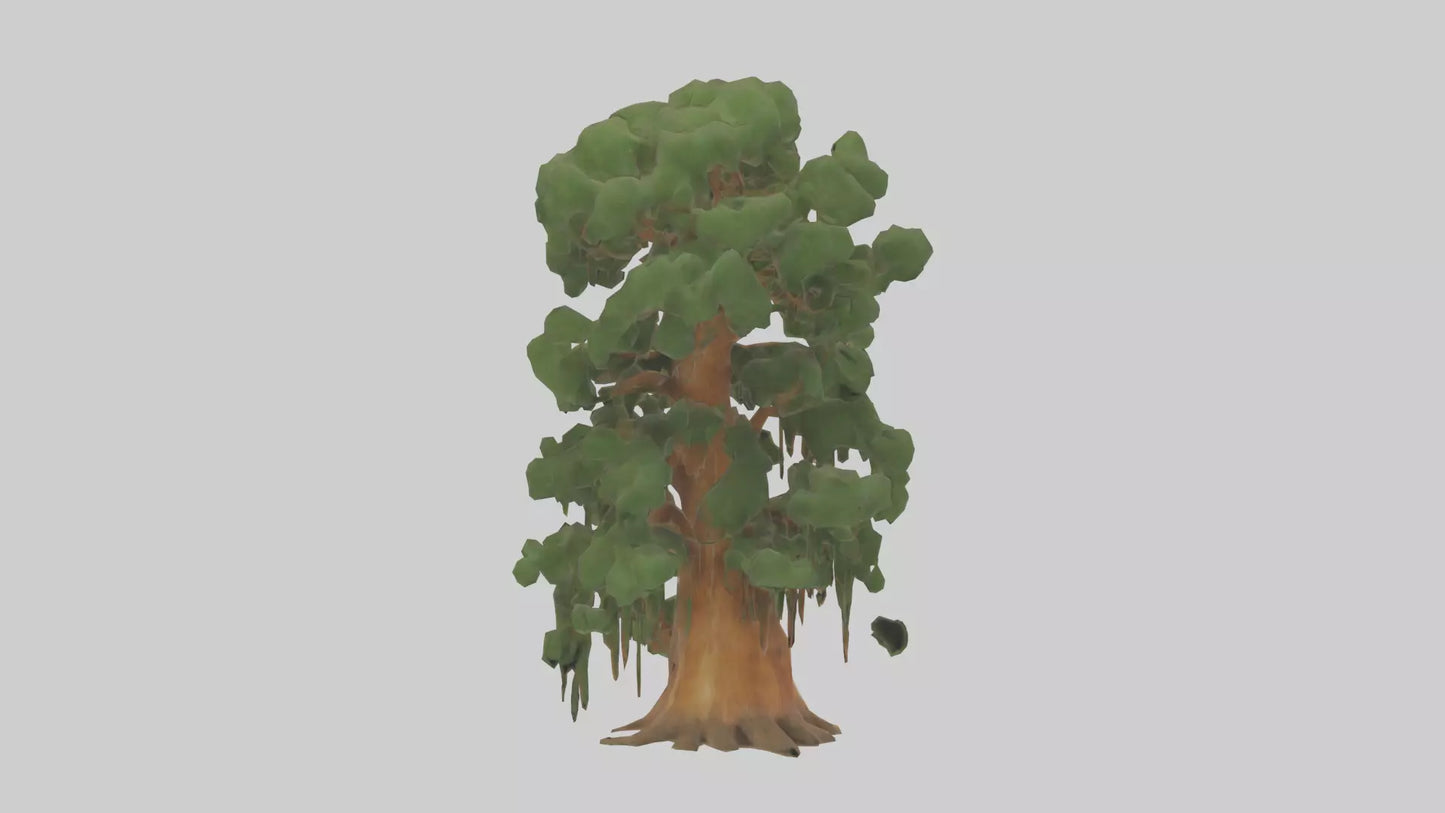 3D model Kauri tree model VR / AR / low-poly