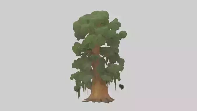 3D model Kauri tree model VR / AR / low-poly