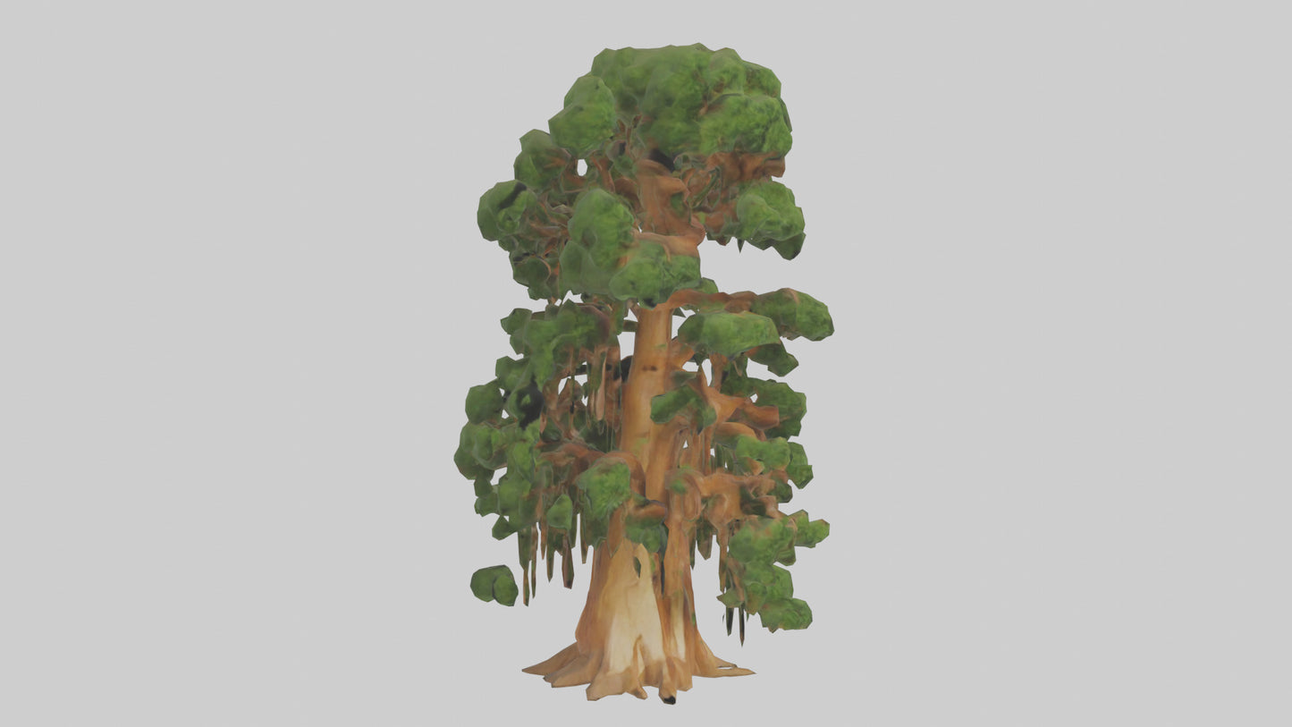 3D model Kauri tree model VR / AR / low-poly