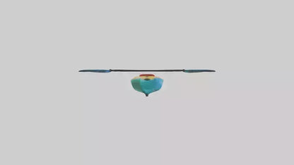 3D model Kayaking on River model VR / AR / low-poly