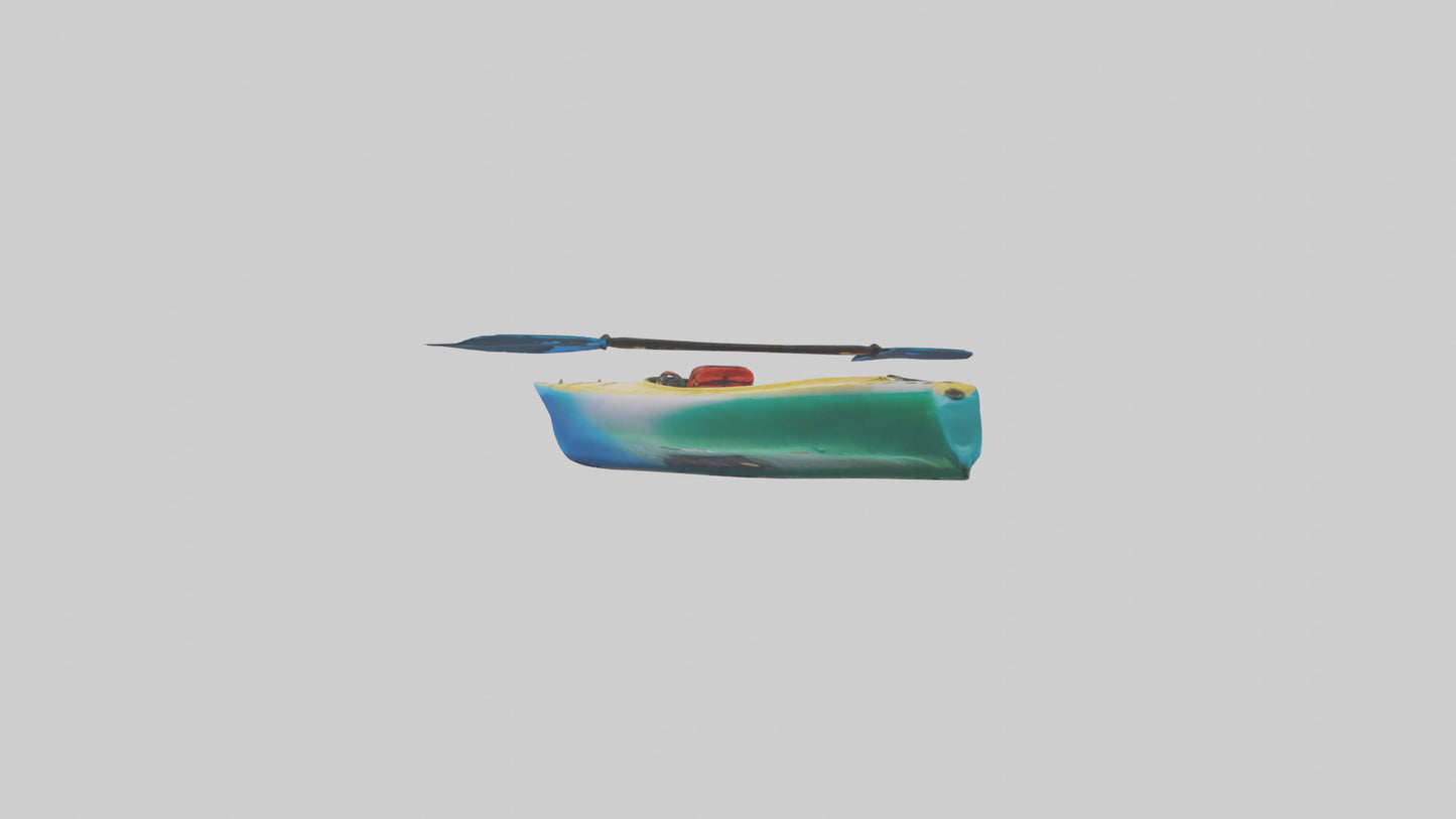 3D model Kayaking on River model VR / AR / low-poly