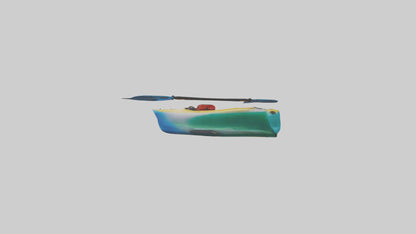 3D model Kayaking on River model VR / AR / low-poly