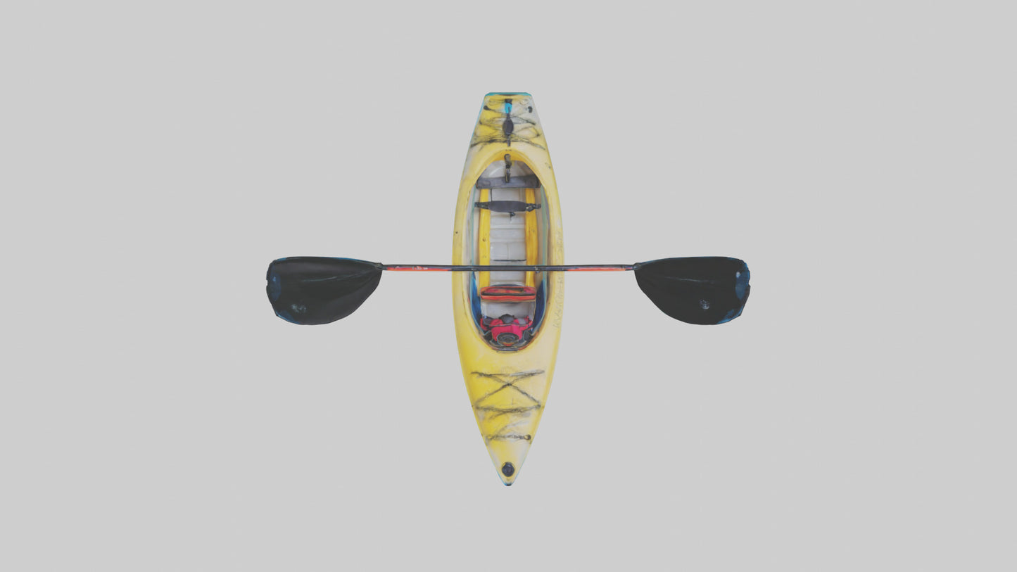 3D model Kayaking on River model VR / AR / low-poly