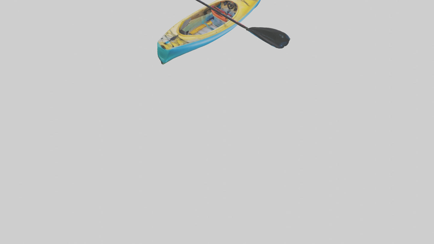 3D model Kayaking on River model VR / AR / low-poly