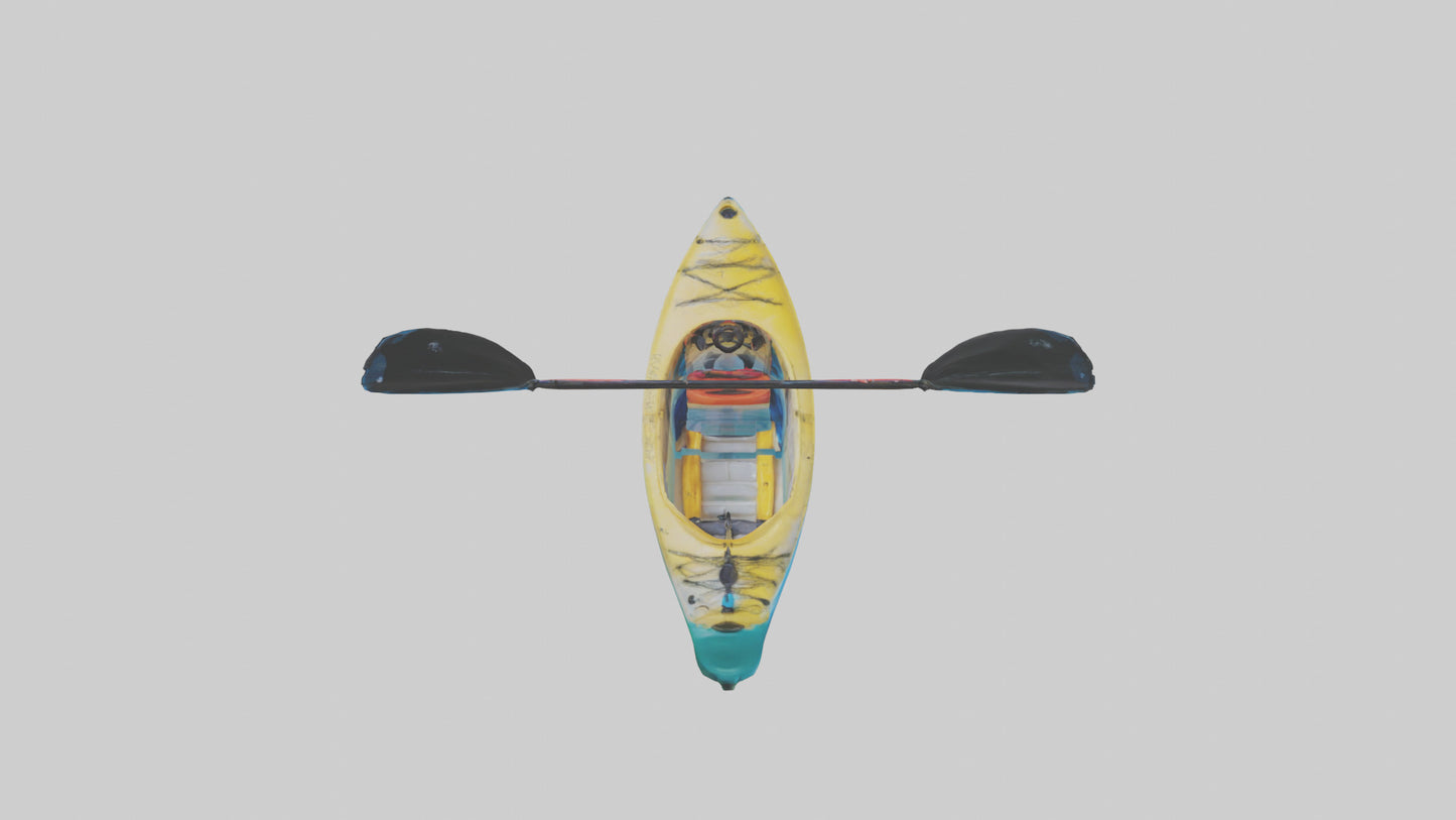 3D model Kayaking on River model VR / AR / low-poly