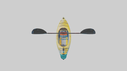 3D model Kayaking on River model VR / AR / low-poly