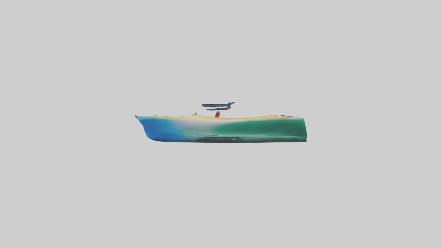 3D model Kayaking on River model VR / AR / low-poly