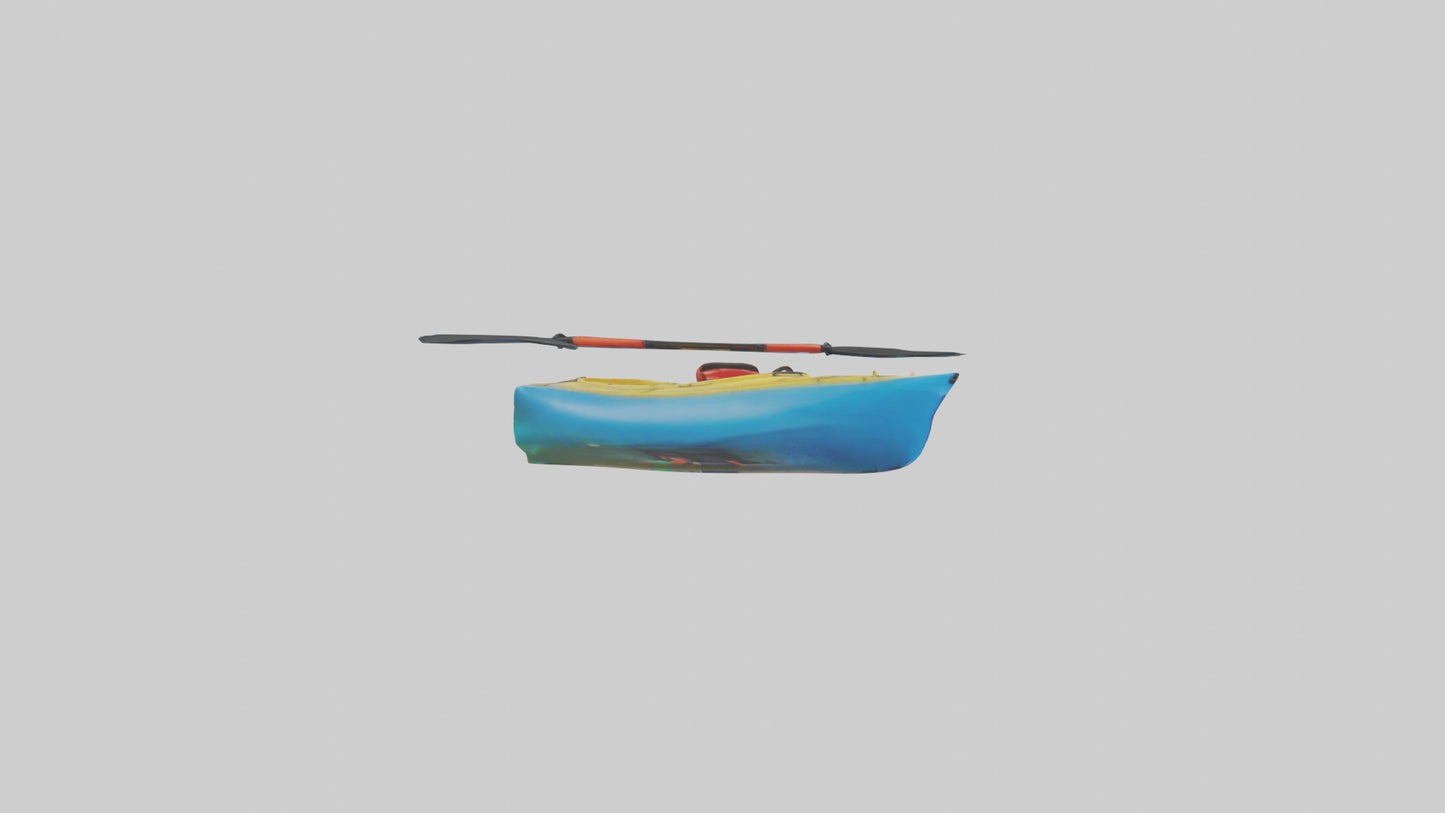 3D model Kayaking on River model VR / AR / low-poly