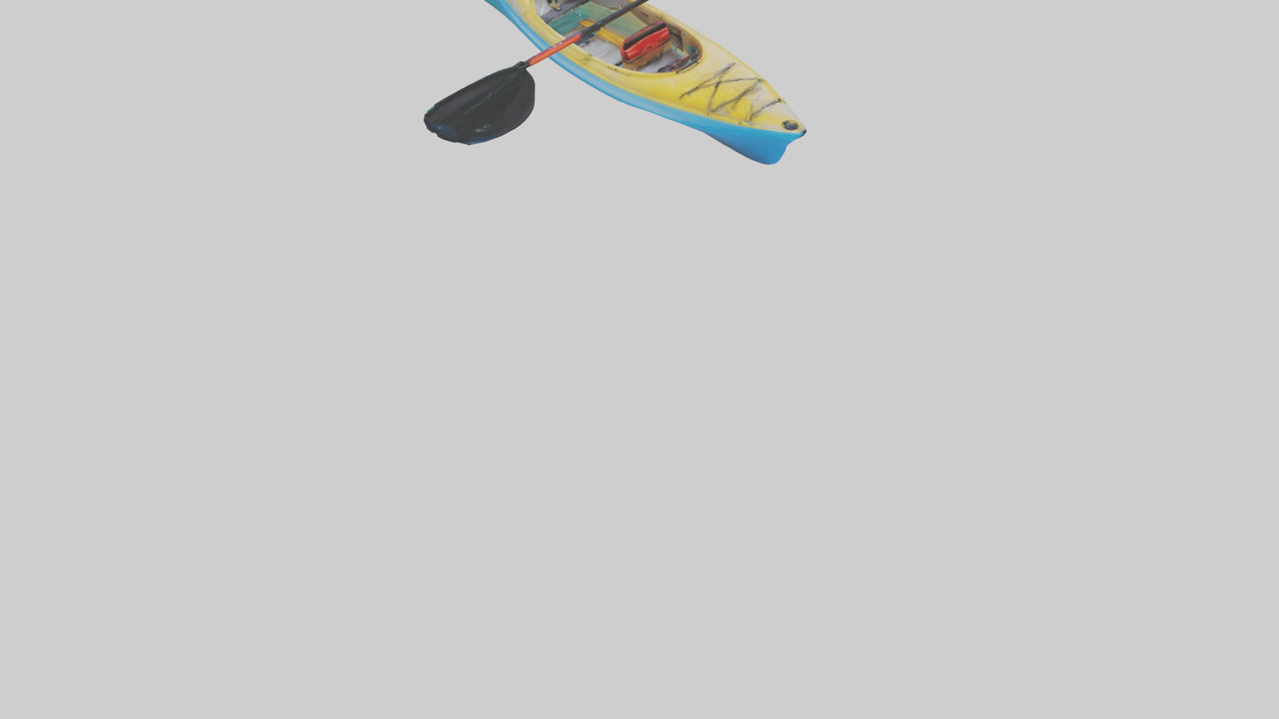 3D model Kayaking on River model VR / AR / low-poly