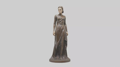 3D model Keira Knightley statue model VR / AR / low-poly