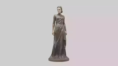 3D model Keira Knightley statue model VR / AR / low-poly