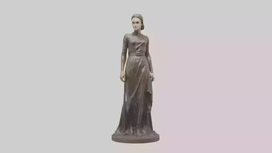 3D model Keira Knightley statue model VR / AR / low-poly