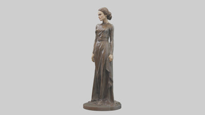 3D model Keira Knightley statue model VR / AR / low-poly