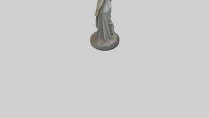 3D model Keira Knightley statue model VR / AR / low-poly