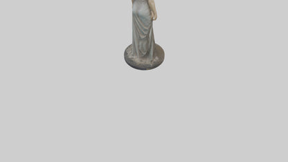 3D model Keira Knightley statue model VR / AR / low-poly