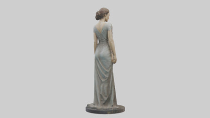 3D model Keira Knightley statue model VR / AR / low-poly