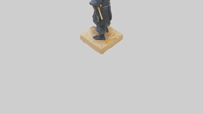 3D model Kendo Fighter Statue model VR / AR / low-poly