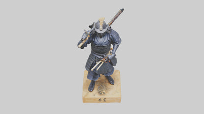 3D model Kendo Fighter Statue model VR / AR / low-poly
