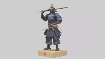 3D model Kendo Fighter Statue model VR / AR / low-poly
