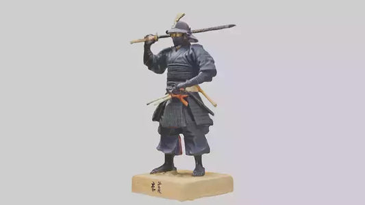 3D model Kendo Fighter Statue model VR / AR / low-poly