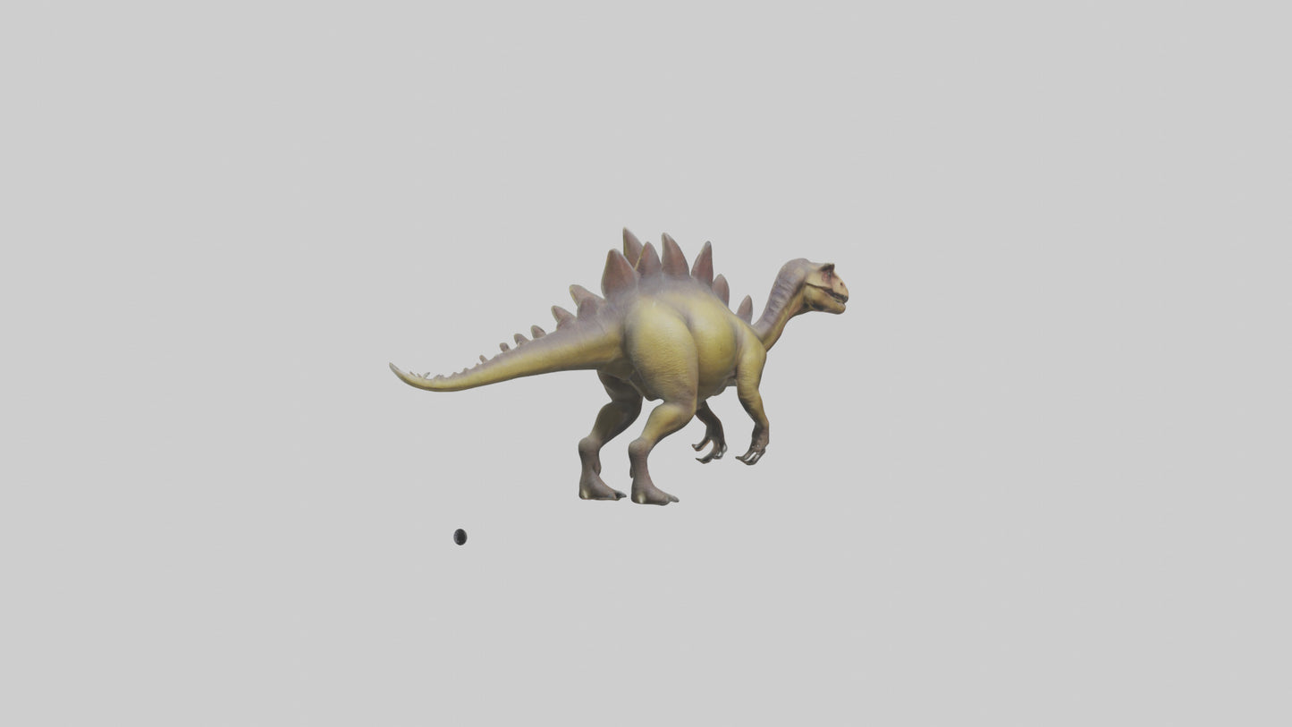 3D model Kentrosaurus model VR / AR / low-poly