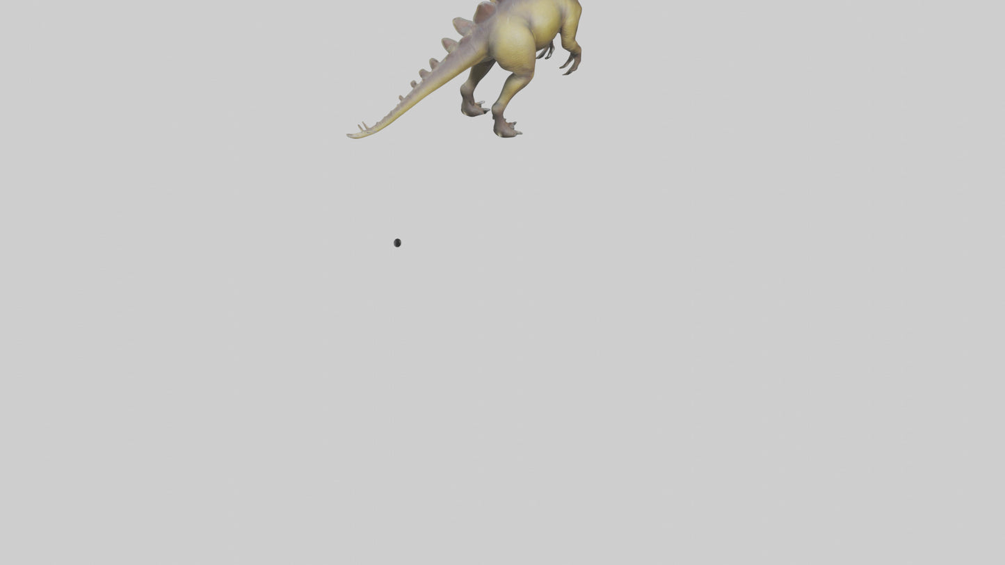 3D model Kentrosaurus model VR / AR / low-poly