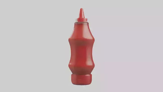 3D model Ketchup Bottle model VR / AR / low-poly