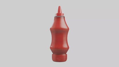 3D model Ketchup Bottle model VR / AR / low-poly