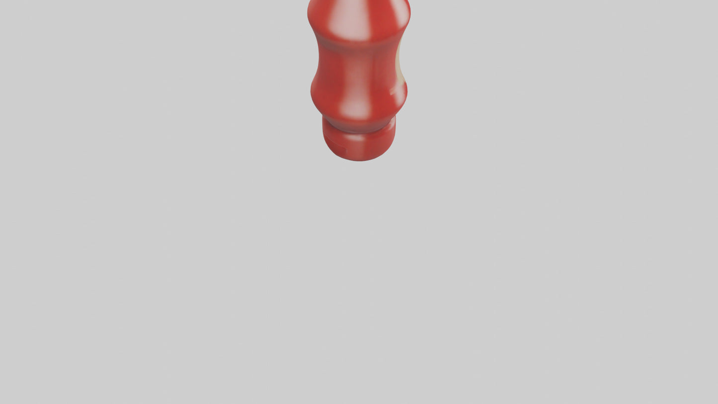 3D model Ketchup Bottle model VR / AR / low-poly