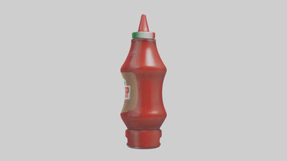 3D model Ketchup Bottle model VR / AR / low-poly