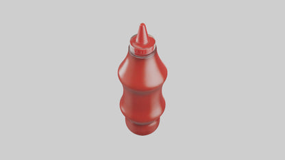 3D model Ketchup Bottle model VR / AR / low-poly